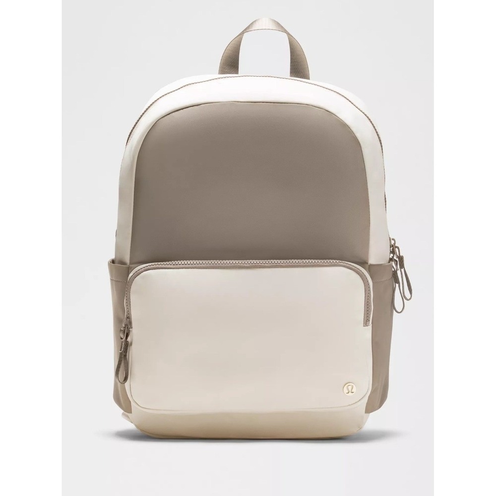 Lululemon Everywhere Backpack 22L NWT Ash Grey Light Ivory Sheer Oak Laptop Bag